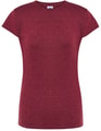 Goedkope Dames T-shirt JHK Regular Comfort Burgundy Heather